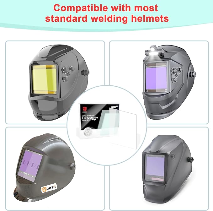 17pcs Welding Helmet HD Outside Cover Lens 4.5"X5.25"X0.059" - Image 2