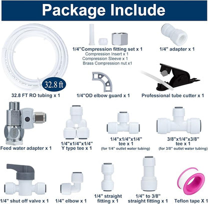 Refrigerator Water Line Kit Connection and 1/4 Compression Ice Maker - Image 8
