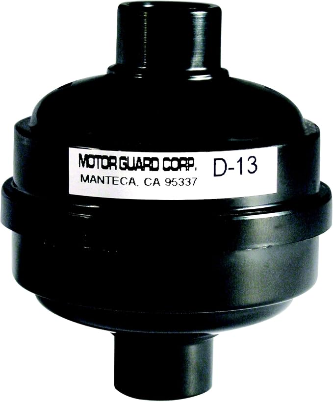 Motor Guard D-13 Disposable Compressed Air Filter, 1/4 NPT by Motor+Guard