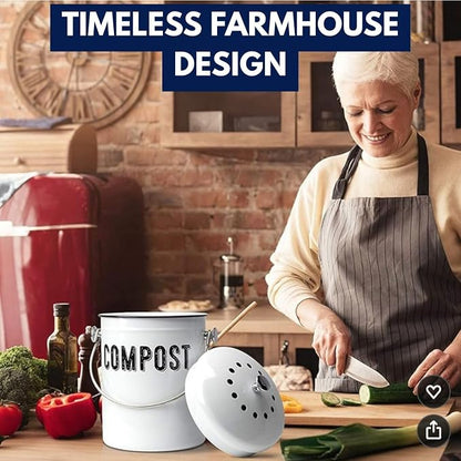 Granrosi Countertop Compost Bin Kitchen - Image 7