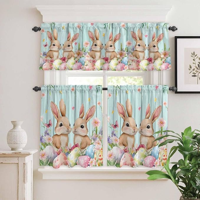 Easter Kitchen Curtains Set 3 Piece - Image 9