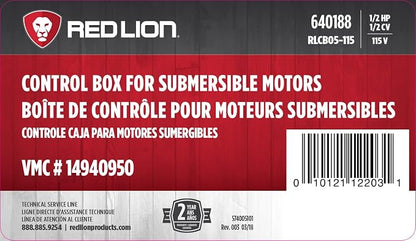 Red Lion RLCB05-115 1/2-HP 115-Volt VMC Control Box - Image 8