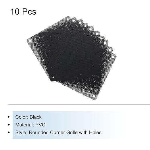 MECCANIXITY 10PCS PC Dust Filter, 120mmx120mm PVC Computer Case Cooler - Image 3