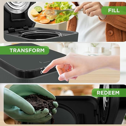 Nutrichef 3L Electric Kitchen Composter - Image 4