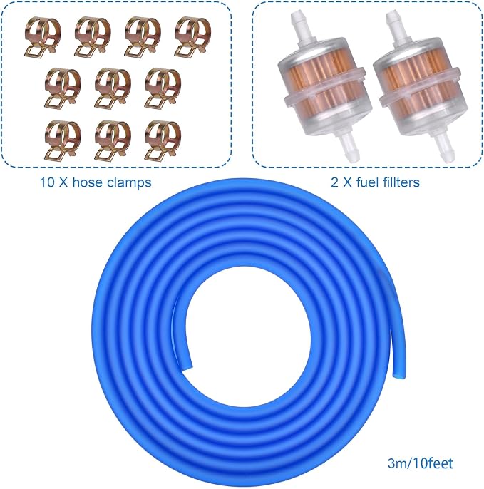 3/16 Fuel Line 10 Feet with 2Pcs 3/16 Fuel Filters - Image 6