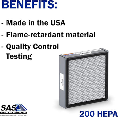 HEPA Filter with Pre-filter for Model 200 Sentry Air Systems – MERV 17 Air - Image 5