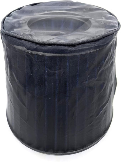 Black Cold Air Intake Cone Replacement Performance Washable Clamp-on Dry Filter - Image 4