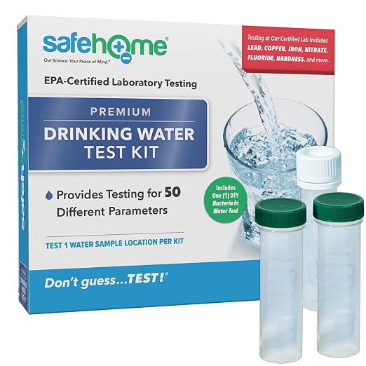 Safe Home® 50-in-1 Premium Drinking Water Test Kit – Test at our EPA Certified by SafeHomeWaterQualityTestKits