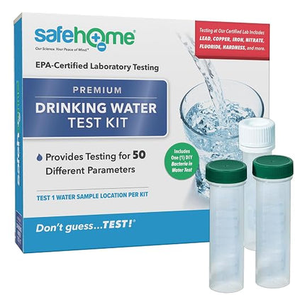 Safe Home® 50-in-1 Premium Drinking Water Test Kit – Test at our EPA Certified by SafeHomeWaterQualityTestKits