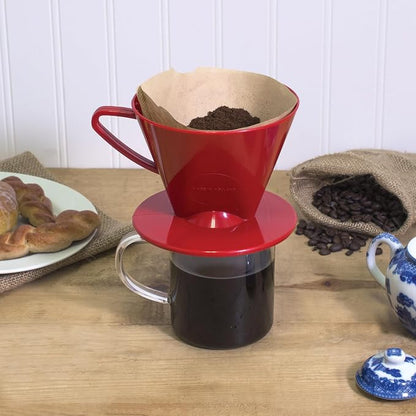 Fino Pour-Over Coffee Brewing Filter Cone, Number 2-Size, Brews 2 to 6-Cups - Image 4