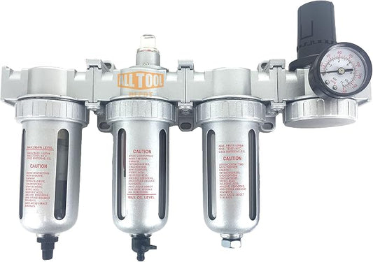 1/2" NPT MID FLOW 4 Stages Filter Coalescing Desiccant Dryer Regulator System by AllToolDepot