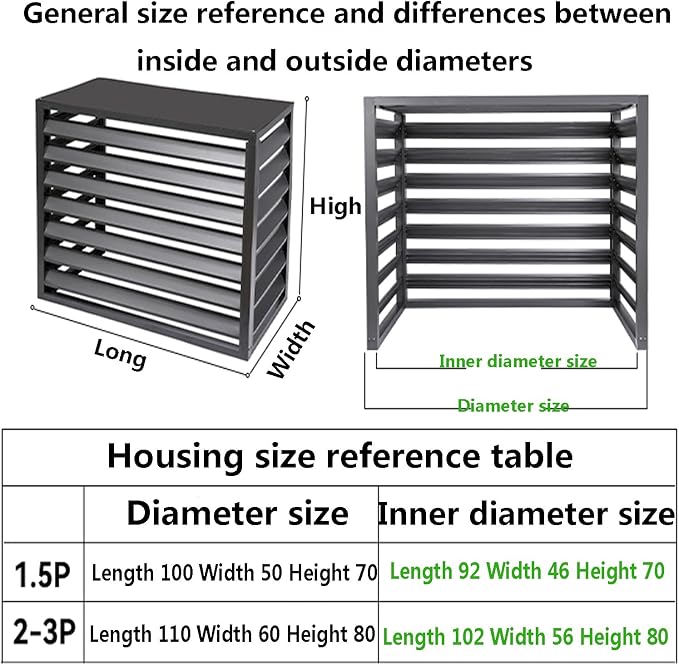 Outdoor air conditioning fence, outdoor air conditioning hidden protective cover - Image 5