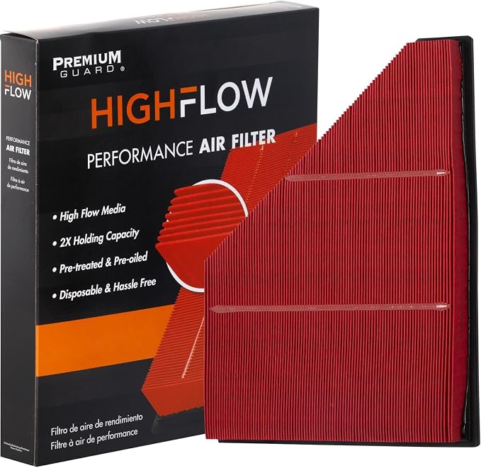 HIGHFLOW High Performance, Pre-Oiled Disposable Engine Air Filter PA99222X | by PremiumGuard