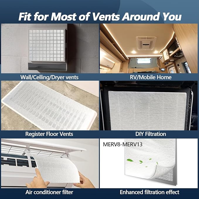 MERV 8 Air Vent Filters, Electrostatic Filter Media - Image 5