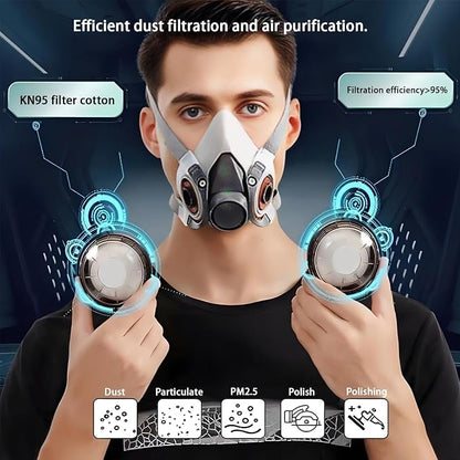 Respirator Cartridges’ 40PCS Spare Dust Pads, Respirator Mask's Filter Cotton - Image 5