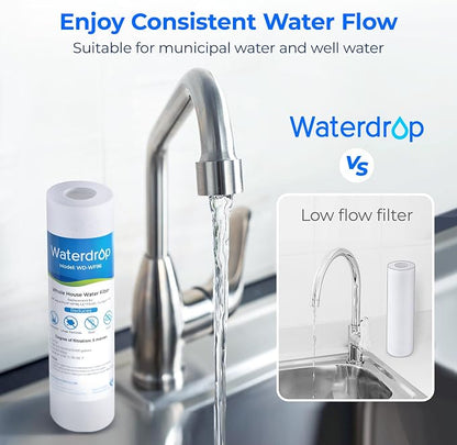 Waterdrop 5 Micron 10" x 2.5" Whole House Water Filter Replacement Cartridge - Image 8