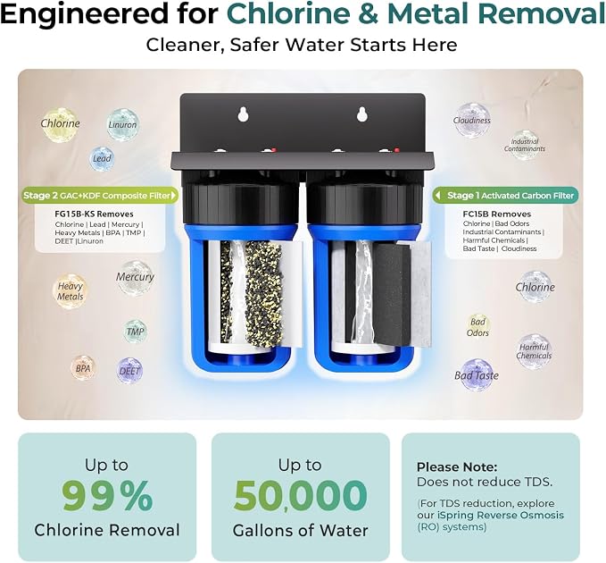 iSpring WGB21B-KS 2-Stage Whole House Water Filtration System - Image 2