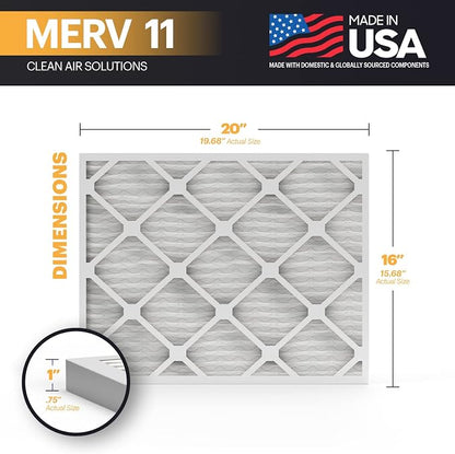 BNX 16x20x1 MERV 11 Air Filter 12 Pack - Image 2