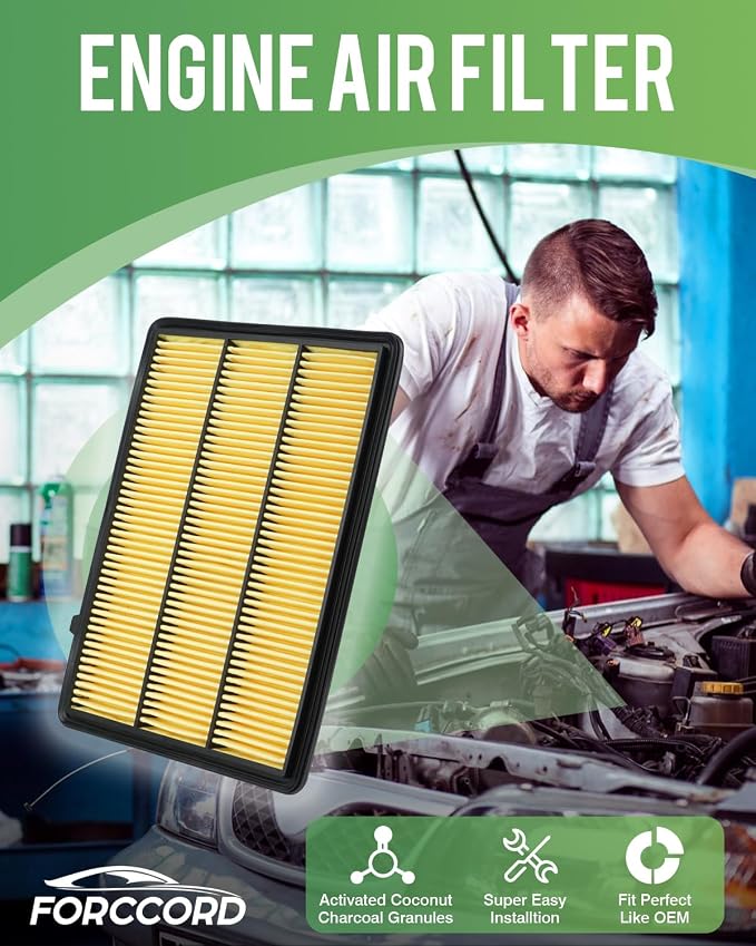 1 HEPA Pack Cabin Air Filter and 1 Pack Engine Air Filter fit - Image 2