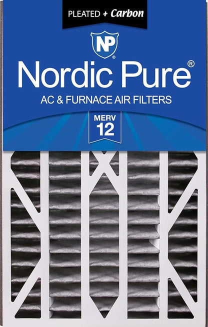 Nordic Pure 16x25x3 MERV 12 Plus Carbon Trion Air Bear Cub Replacement Air by NordicPure