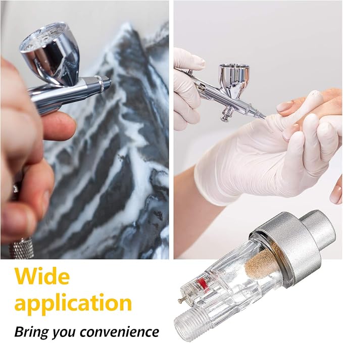 Honoson 6 Pcs 3 Pcs Airbrush in-line Water Trap Mini Air Filter Connect - Image 5