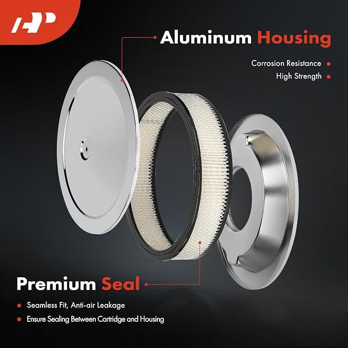 A-Premium Universal Air Cleaner Filter Assembly - Image 3