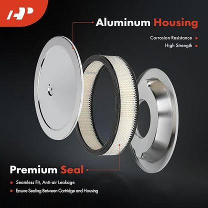 A-Premium Universal Air Cleaner Filter Assembly - Image 3
