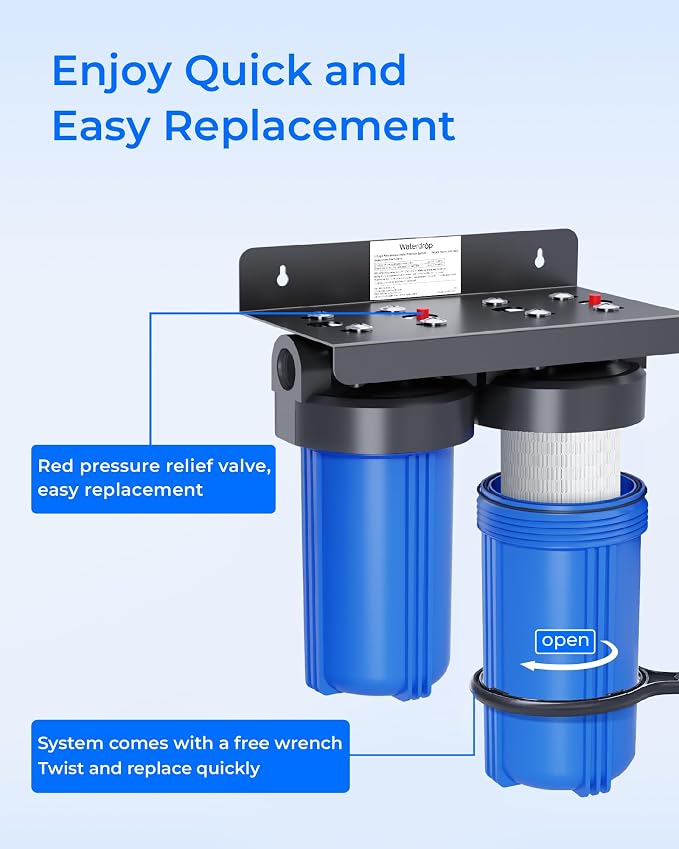 Waterdrop Whole House Water Filter, Sediment Filter, Replacement - Image 6