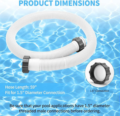 2-Pack 1.5 Inch Pool Pump Hose Replacement - Image 7