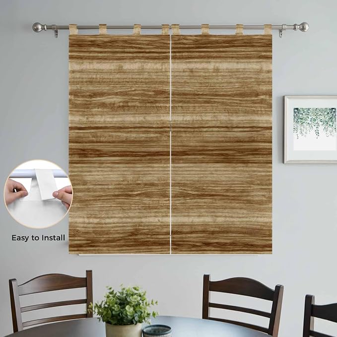 Vintage Western Living Room Curtains 84 Inch Length, Window Curtains Tab Top - Image 4