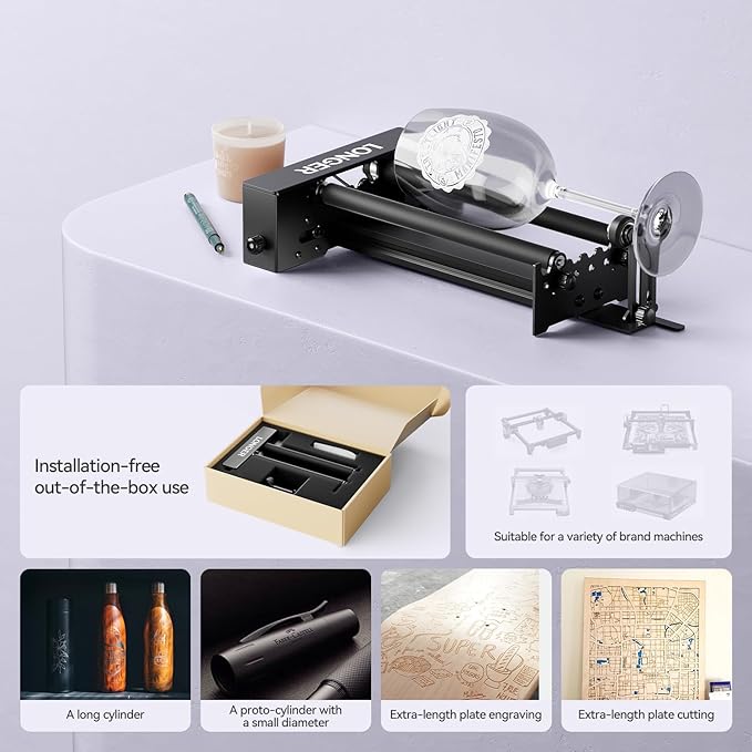 Longer Laser Engraver Rotary Roller - Image 3