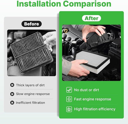 2PCS Engine Air Filter Fit for 2020-2025 2026 Chevrolet Silverado - Image 4