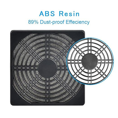 ELUTENG 120mm Fan Filter 2 Pack IP40 Dustproof Blower Guard ABS Computer - Image 4