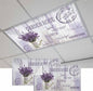 Fluorescent Light Covers for Ceiling Lights Lavender Flower Magnetic Light by Home+L6