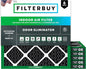 Filterbuy 12x12x1 Air Filter MERV 10 Odor & Allergy Defense by Filterbuy