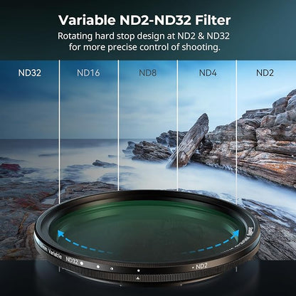 SmallRig 67mm Magnetic Variable ND Filter ND2-ND32 + 67mm Threaded Filter Ring - Image 6