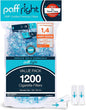 Paffright 1200 Cigarette Filters That Remove Tar and Chemicals, Reusable Filter by paff+right