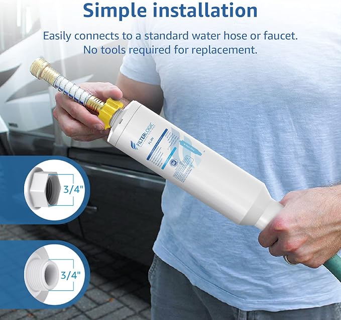 Filterlogic RV Inline Water Filter, NSF Certified, Bad Taste&Odor, Dedicated - Image 4