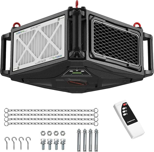 Abestorm 270 Degree Intake Air Filtration System, 780 CFM Workshop Hanging Dust by AbestormSolutionsINC