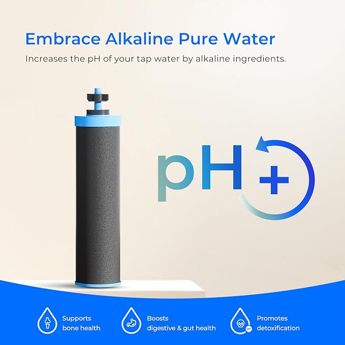 Waterdrop Gravity-fed Water Filter System, Increase PH, - Image 2