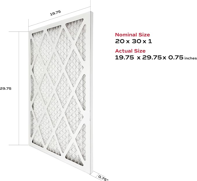 True Blue 20x30x1 MERV 11 Allergen Air Filter Electrostatic Pleated HVAC AC - Image 2