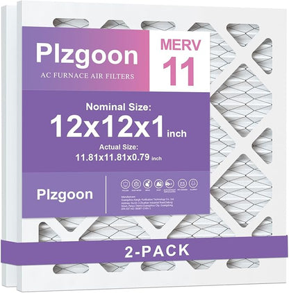 12x12x1 Air Filter MERV 11 MPR 1000 Pleated AC Furnace Filters Replacement by Unknown