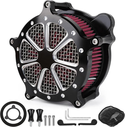 Twin Cam Air Filter Cleaner Intake Filter Compatibel by kekykm