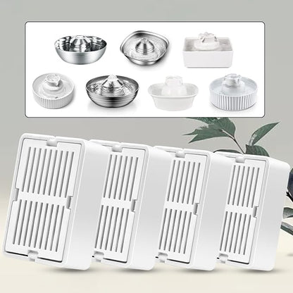 Cat Water Fountain Filters, 8 Carbon Filters& 2 Foams Filters - Image 2