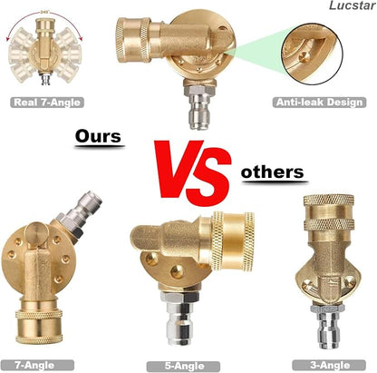 Lucstar Radiator Cleaning Wand Accessories, Quick Connect Pivoting Coupler - Image 7