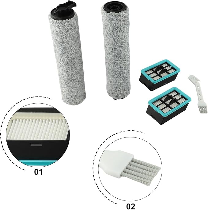 Replacement Vacuum Brush Roller Filter Set Compatible - Image 4