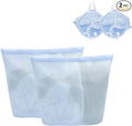Guozcaray 2 Pcs Special Zoning laundry bag for delicates with handles mesh laundry bags washing machine laundry totes travel storage and sorting bag(Blue2)