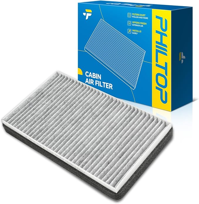 PHILTOP Cabin Air Filter w/Activated Carbon, Compatible by PHILTOP