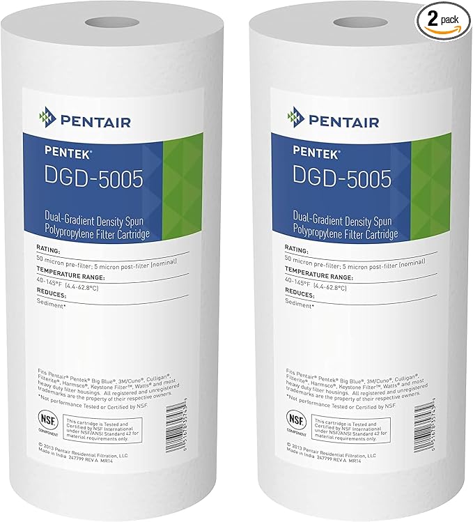 Pentair Pentek DGD-5005 Big Blue Water Filter, 10-Inch Whole House Sediment by PENTAIRPENTEK