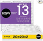 Simply 20x20x2 Air Filter, MERV 13, 6 Pack, Furnace Air Filter by SimplyFilters